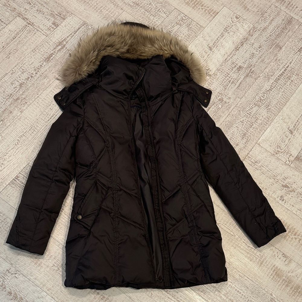 Andrew Marc Women's Down real Fur-Trimmed Jacket